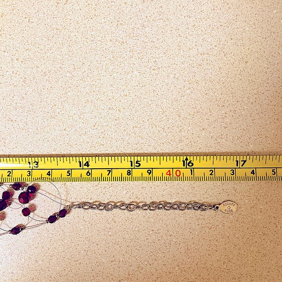 HPx2🌹Gorgeous vintage ruby red beaded choker ~ Handmade ~ Rare ~ Discontinued - Picture 7 of 12